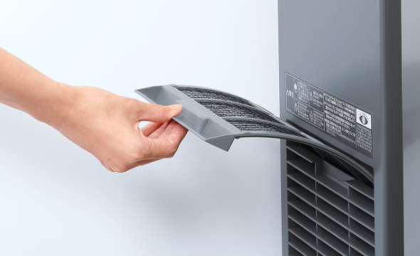 フィルター掃除がカンタンな引き出し式フィルター