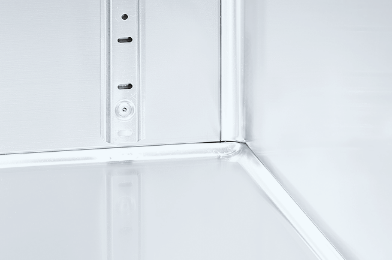 汚れを取り除きやすいコーナーアール加工