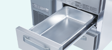 引き出し内に、ホテルパンをぴったり収納可能