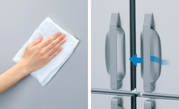 掃除しやすい素材と構造のお手入れラクラク設計