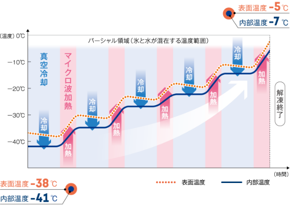 真空マイクロ波解凍機