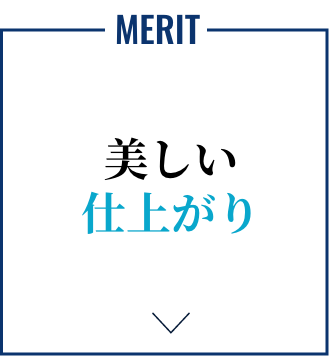 MERIT 美しい仕上がり