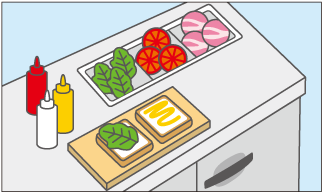 限られたスペースを活用できるスライド扉式。