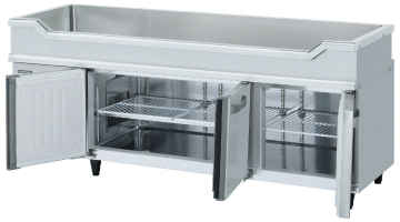 冷凍冷蔵機器(業務用冷蔵庫・冷凍庫) 舟形シンク付コールドテーブル RW 