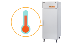 外気温が変化しても、庫内の温度帯は安定