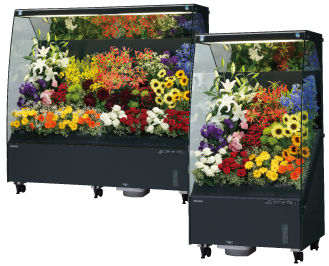 生花業界を変える新発想 FLXシリーズ 電解水フラワーショーケース 