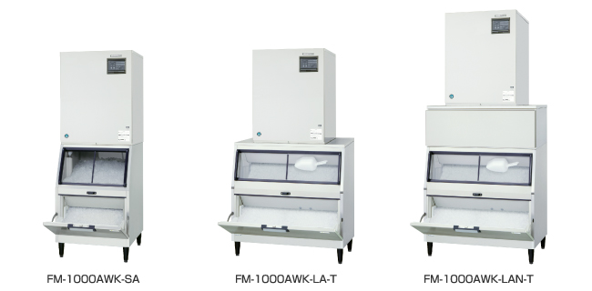 即納 FM-1000AWK-LA-T ホシザキ 業務用 製氷機 フレークアイス スタックオンタイプ 水冷式 幅1080×奥行790×高さ1993 新品 