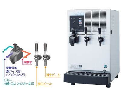 リカーディスペンサー 酎ハイ ハイボール マルチ 卓上形 Dlc 60sld B2 業務用の厨房機器ならホシザキ株式会社