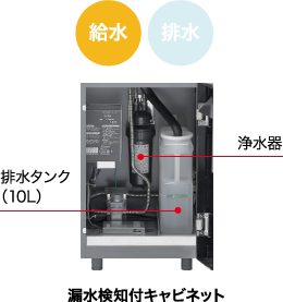 漏水検知付キャビネット