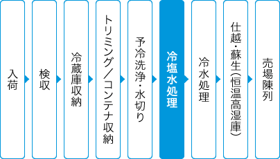 冷塩水処理の流れ
