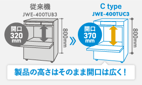 JWE-400TUC3 （旧型式：JWE-400TUB3）ホシザキ 食器洗浄機 アンダー