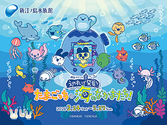 「えのすいで発見!!たまごっちと海のなかまたち!」開催中（新江ノ島水族館／神奈川県）