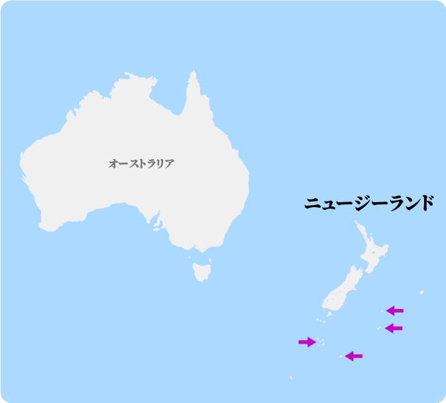 シュレーターペンギンの繁殖地