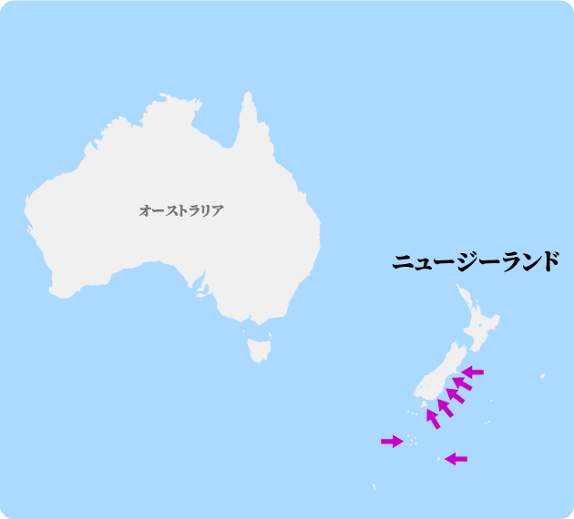 キガシラペンギンの繁殖地