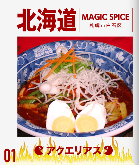 北海道　MAGIC SPICE（札幌市白石区）アクエリアス