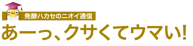 発酵博士のニオイ通信　あーっ、クサくてウマい!