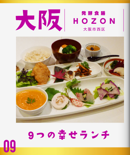 発酵食膳HOZON（大阪市西区）9つの幸せランチ